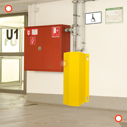 Bild rammschutz: MORION Anfahrschutz zur Wandmontage
